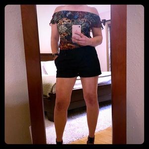 Royal Underground Off-the-Shoulder Tattoo Top